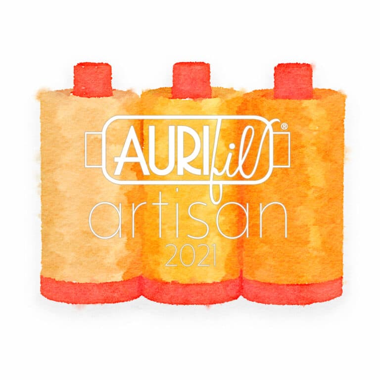 The logo for aurifil artisan 2020.