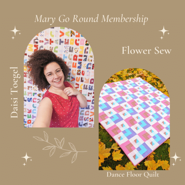 Mary go round membership - flower sew.