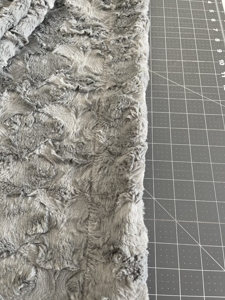 Make A Faux Fur Baby Blanket In Under an Hour - Mary Go Round Quilts